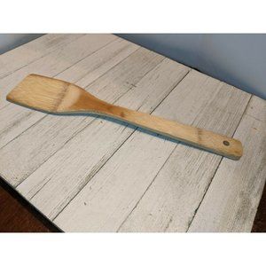 Wood Bamboo Blunt Flat End Spatula 11 3/4"